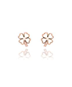 Stud earrings "four-leaf clover"